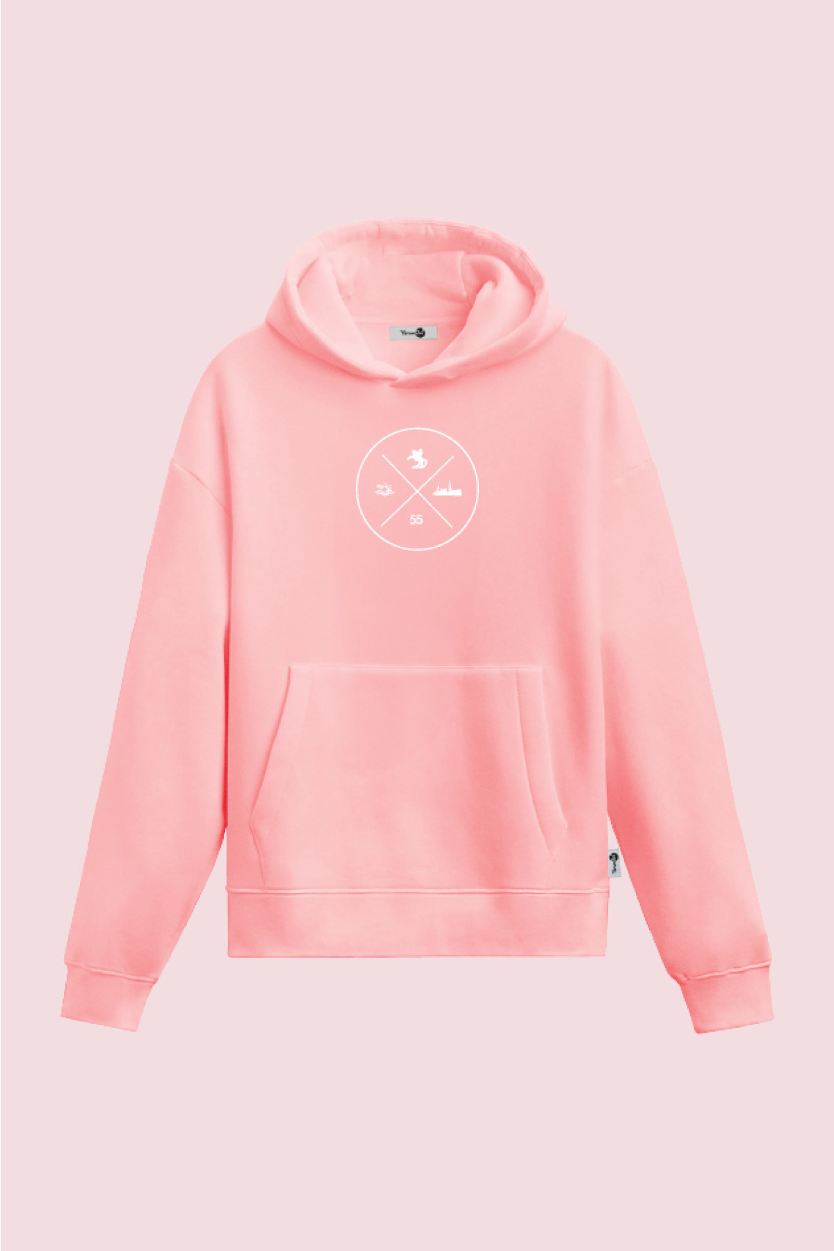 Samsun Kapüşonlu Sweatshirt Pembe
