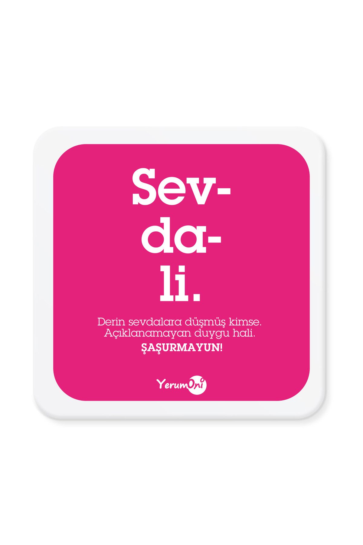 Sevdali Mantar Bardak Altlığı