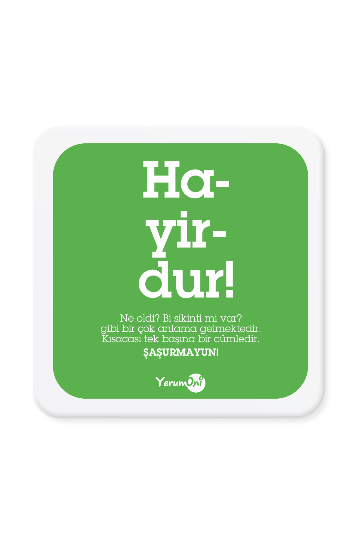 Hayirdur Mantar Bardak Altlığı