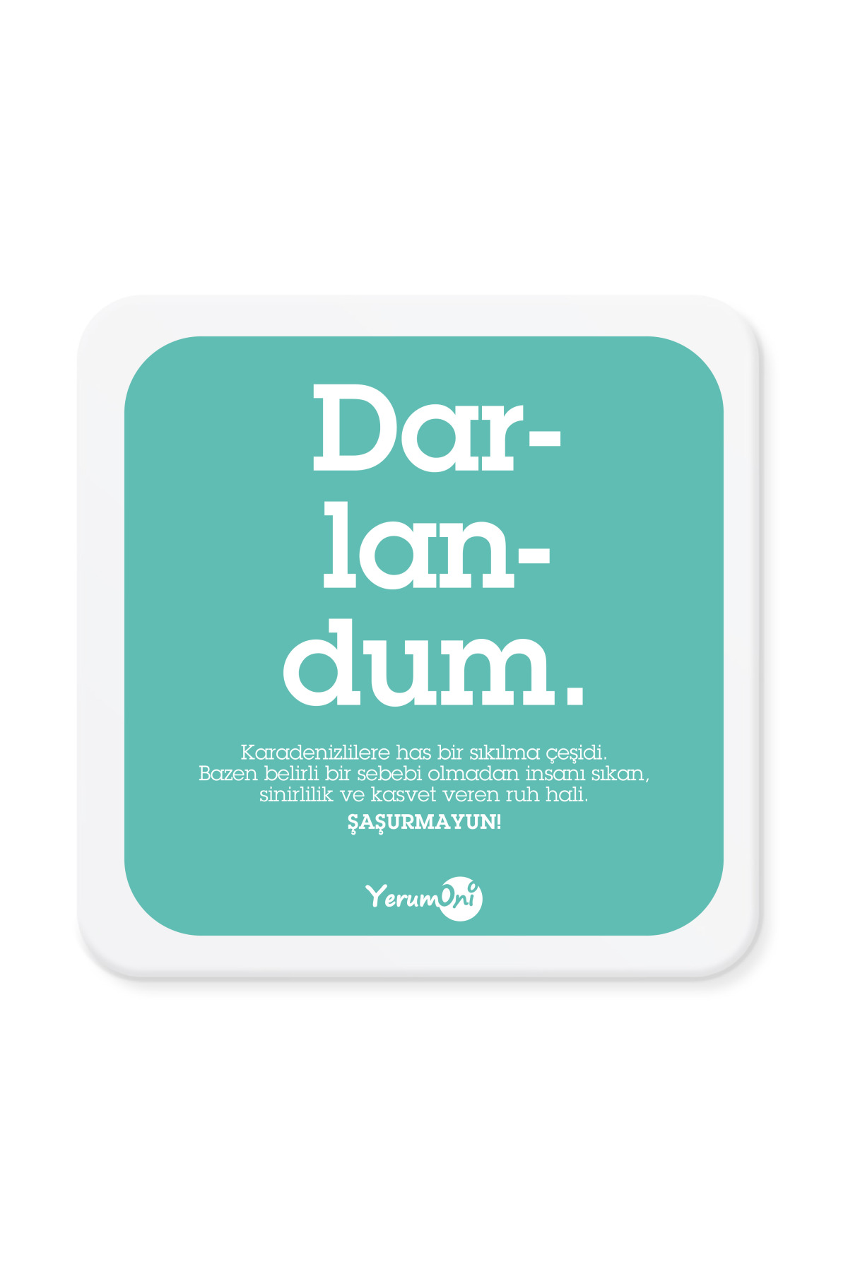 Darlandum Mantar Bardak Altlığı