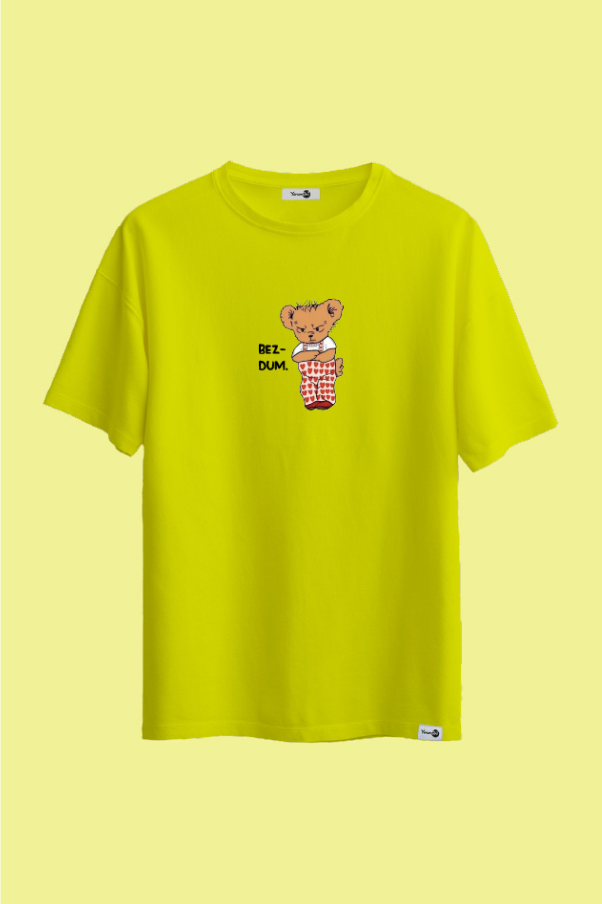 Bezdum Teddy Klasik Tshirt Neon Yeşil
