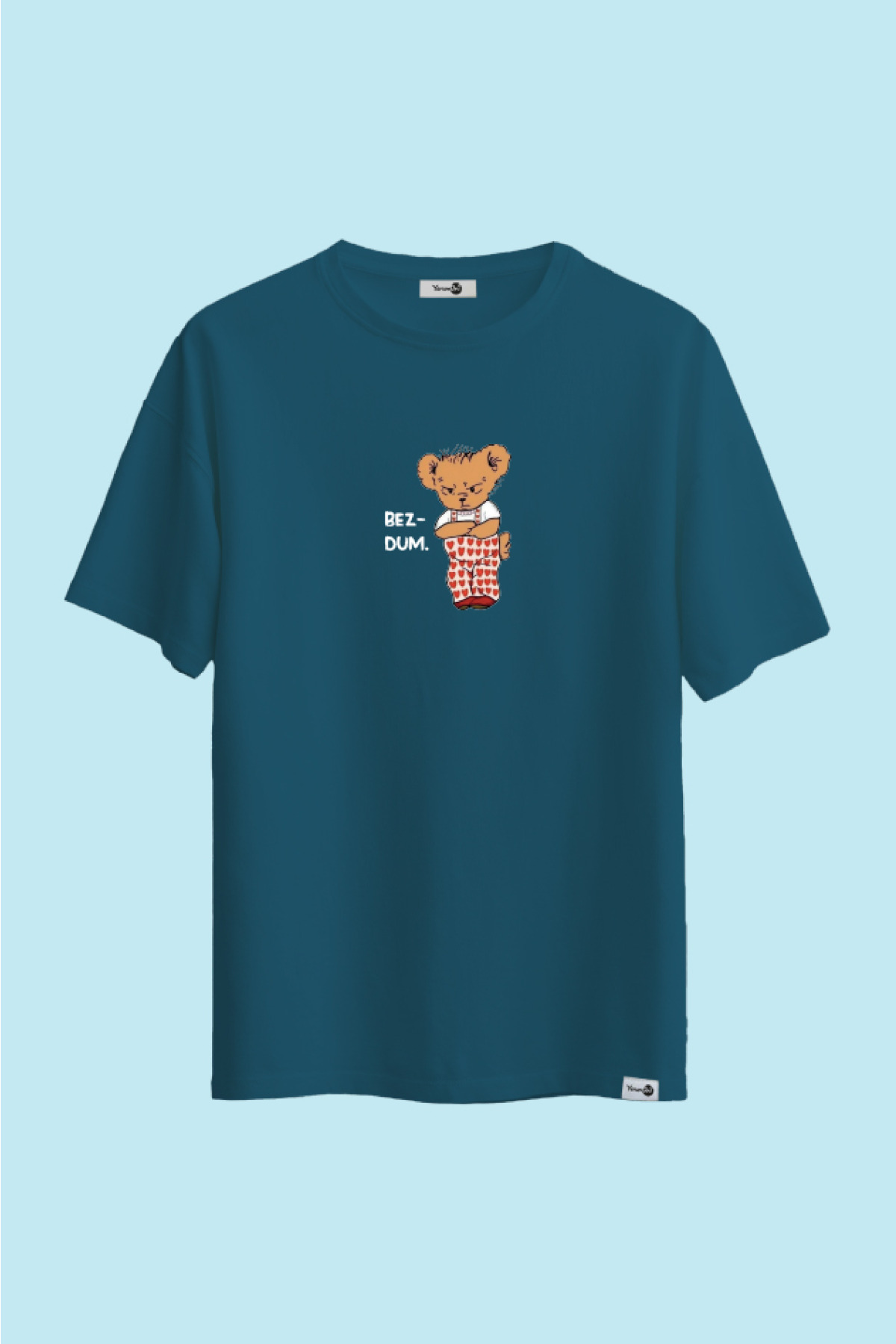 Bezdum Teddy Klasik Tshirt Petrol Mavi