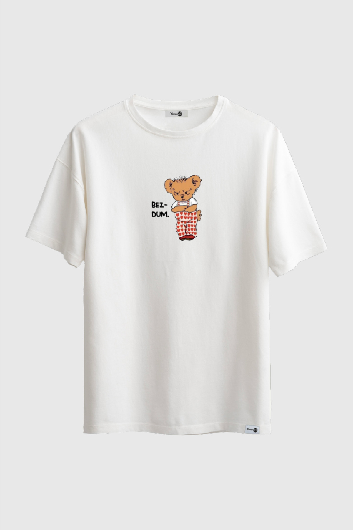 Bezdum Teddy Klasik Tshirt Beyaz