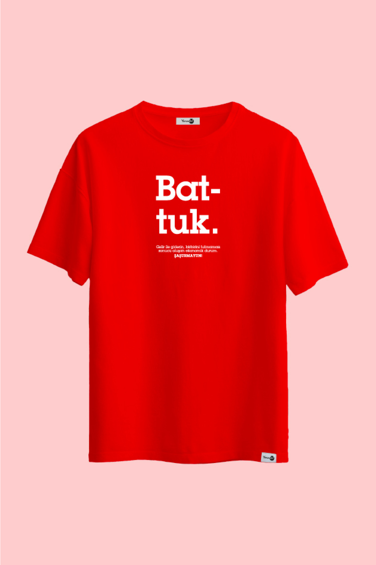 Battuk Klasik Tshirt Kırmızı