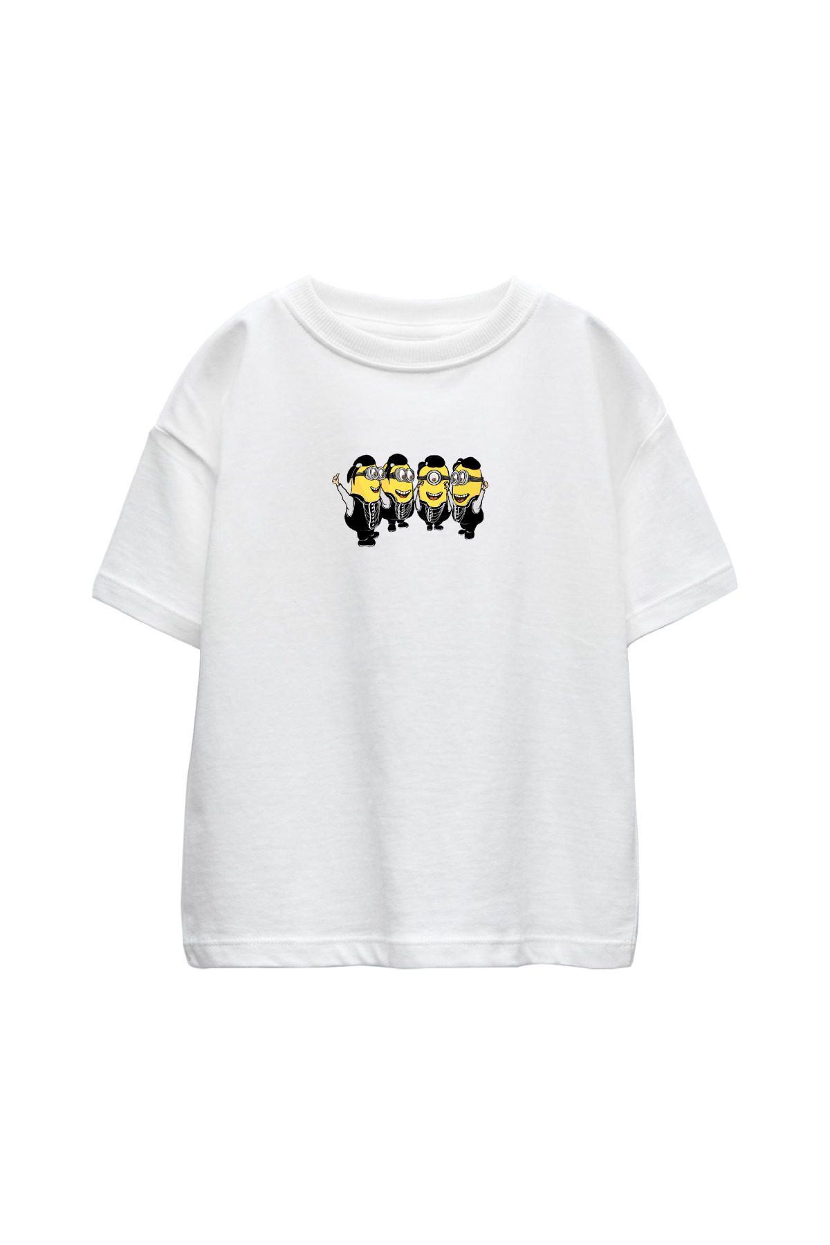 Minyonlar Çocuk Tshirt Beyaz