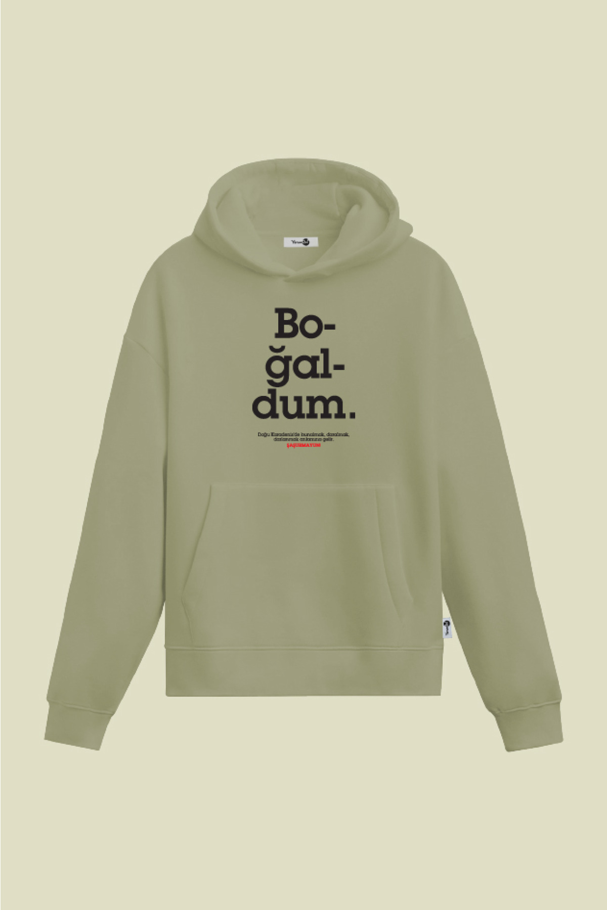 Boğaldum Kapüşonlu Sweatshirt Mint Yeşil