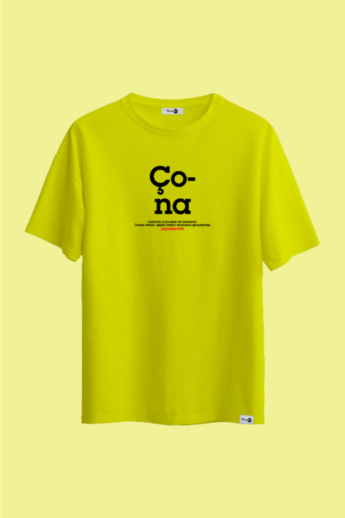 Çona Klasik Tshirt Neon Yeşil