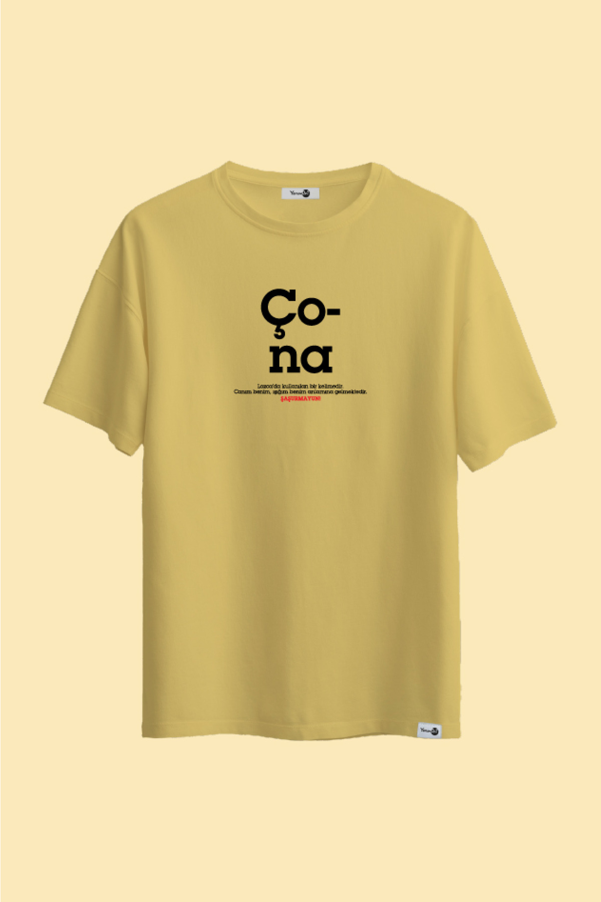 Çona Klasik Tshirt Sarı