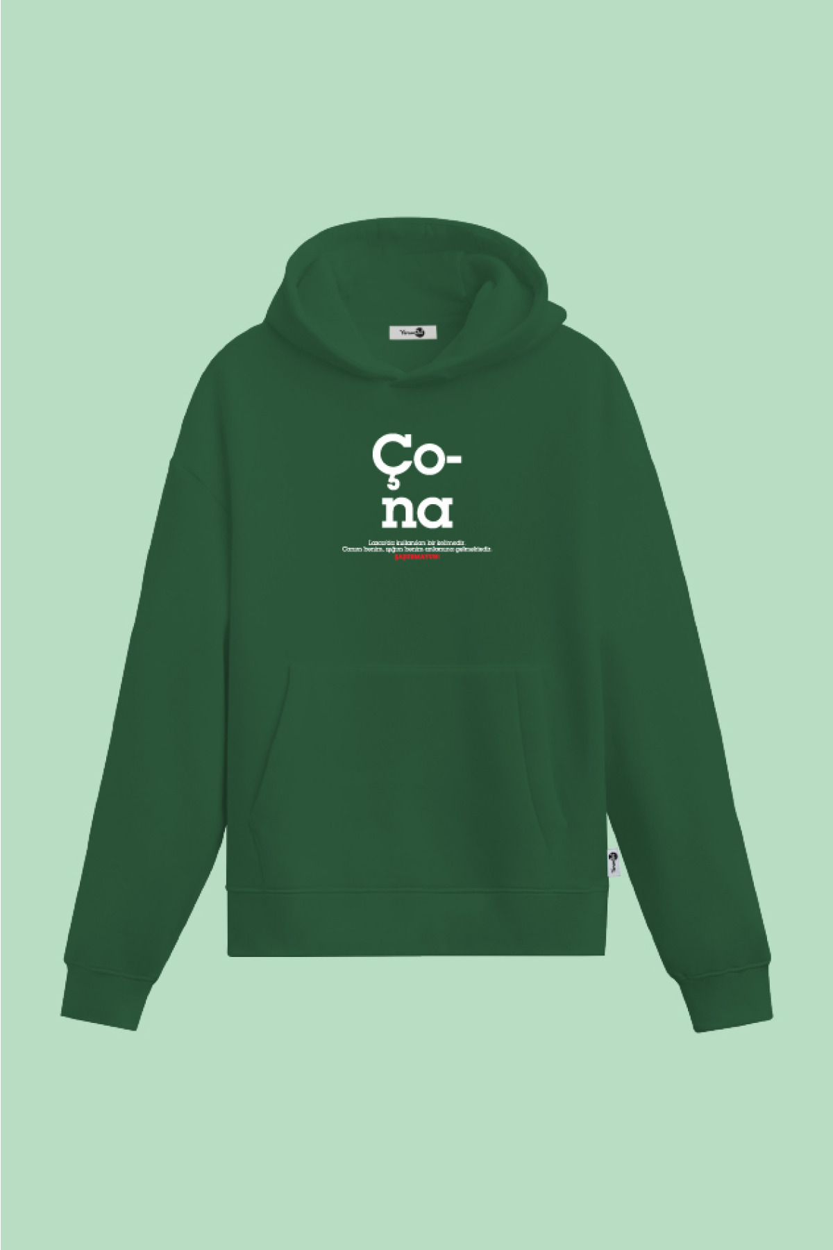 Çona Kapüşonlu Sweatshirt Yeşil