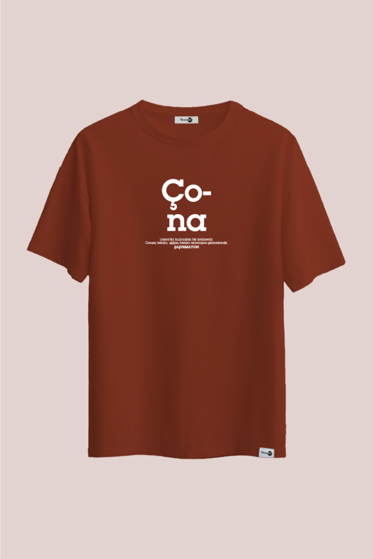 Çona Klasik Tshirt Kahverengi
