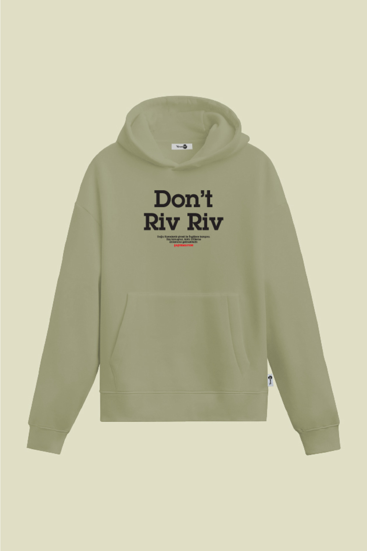 Don't Riv Riv Kapüşonlu Sweatshirt Mint Yeşil