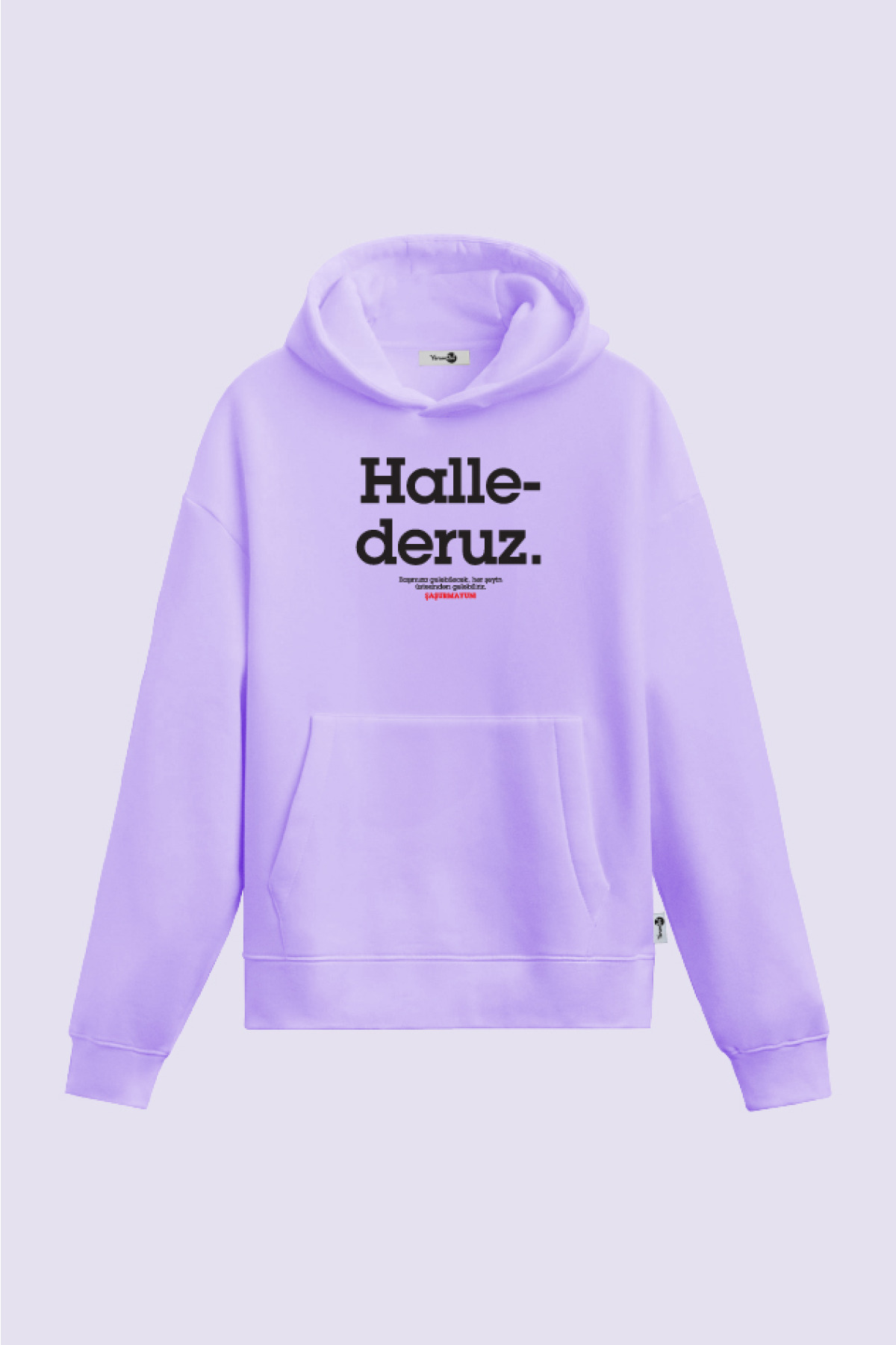 Hallederuz Kapüşonlu Sweatshirt Lila