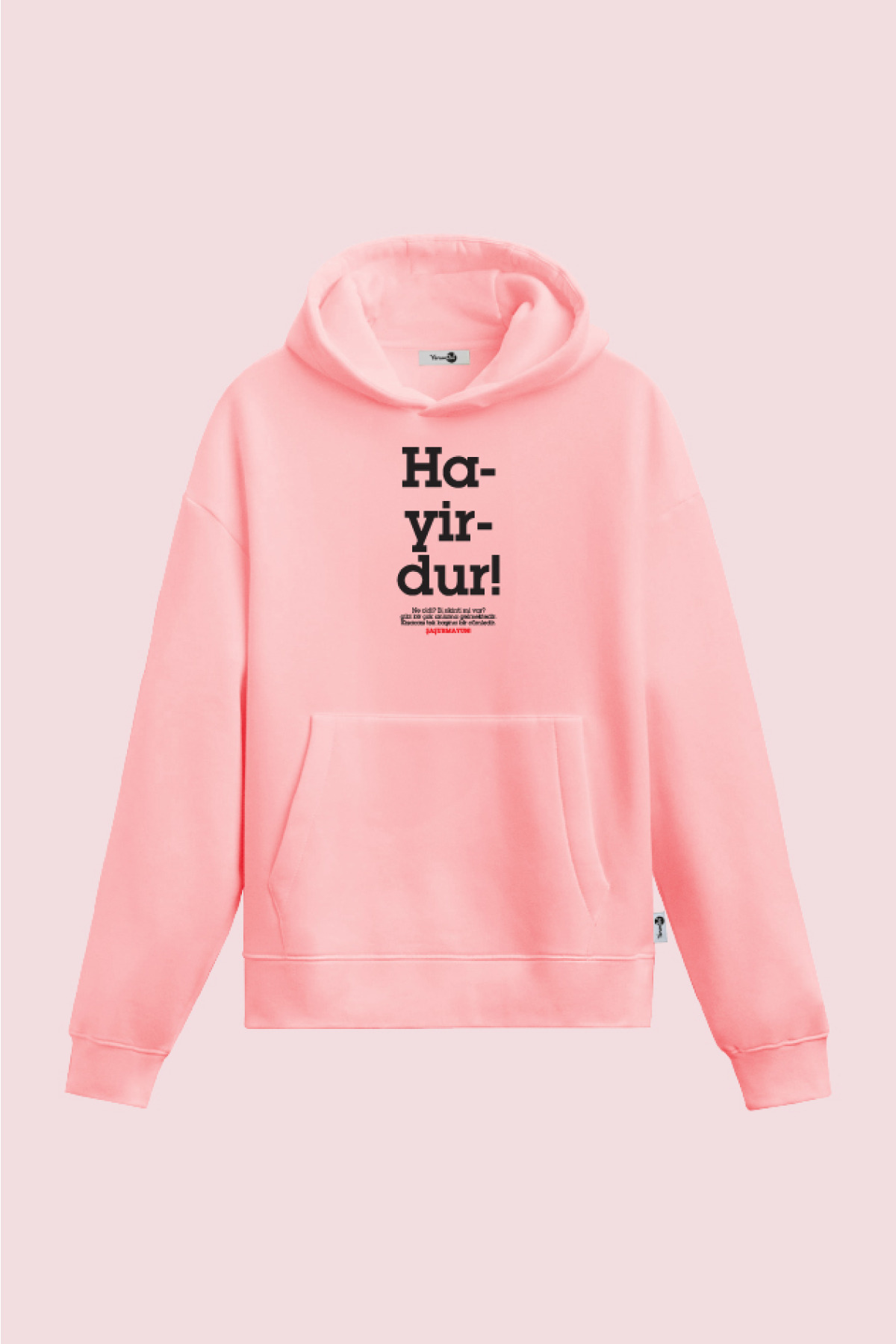 Hayirdur Kapüşonlu Sweatshirt Pembe