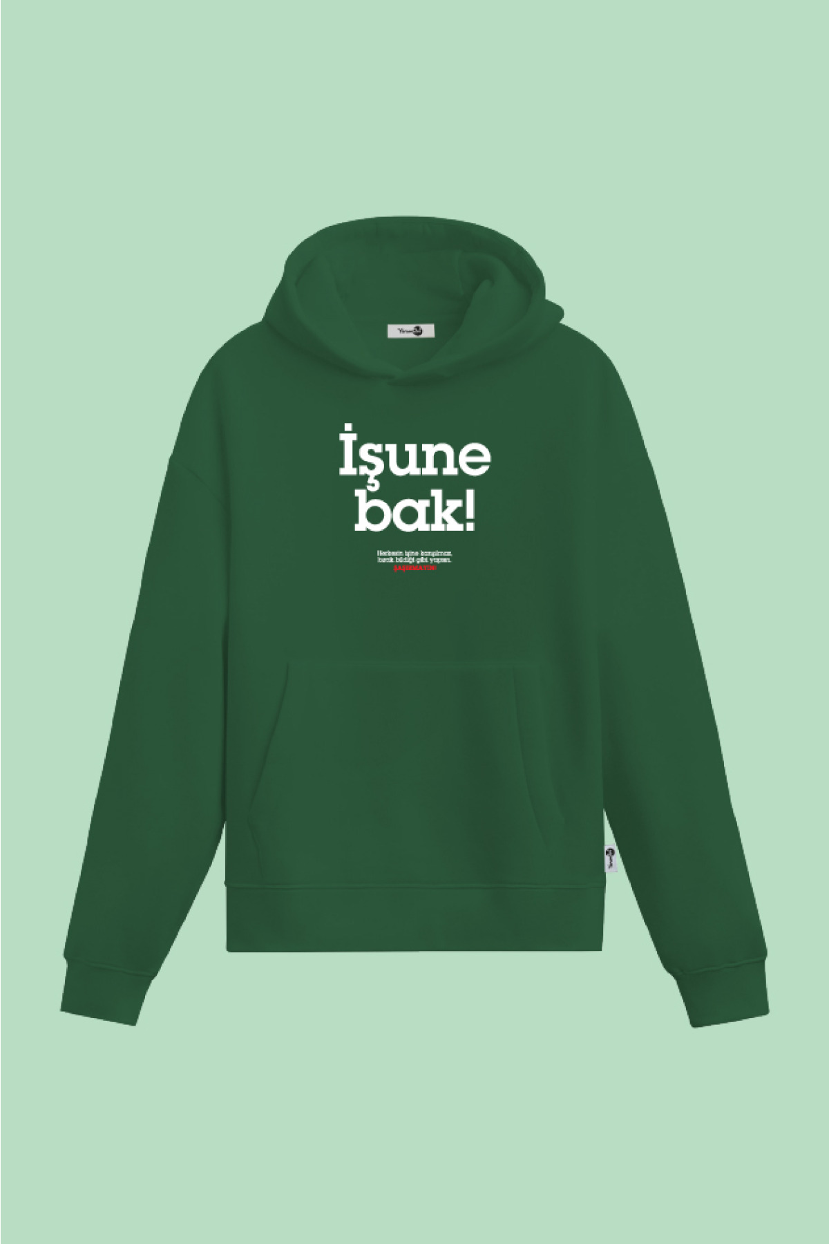 İşune Bak Kapüşonlu Sweatshirt Yeşil