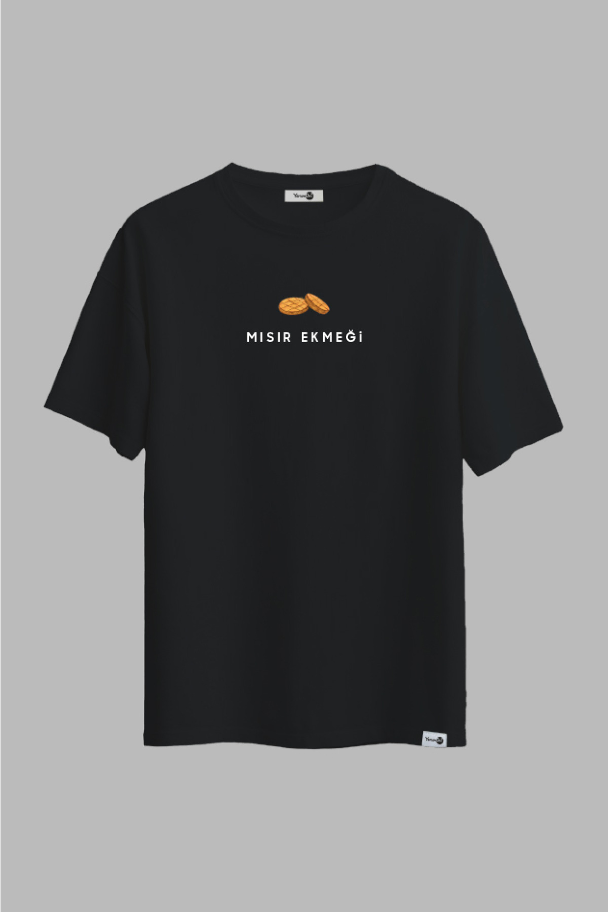 Mısır Ekmeği Klasik Tshirt Siyah