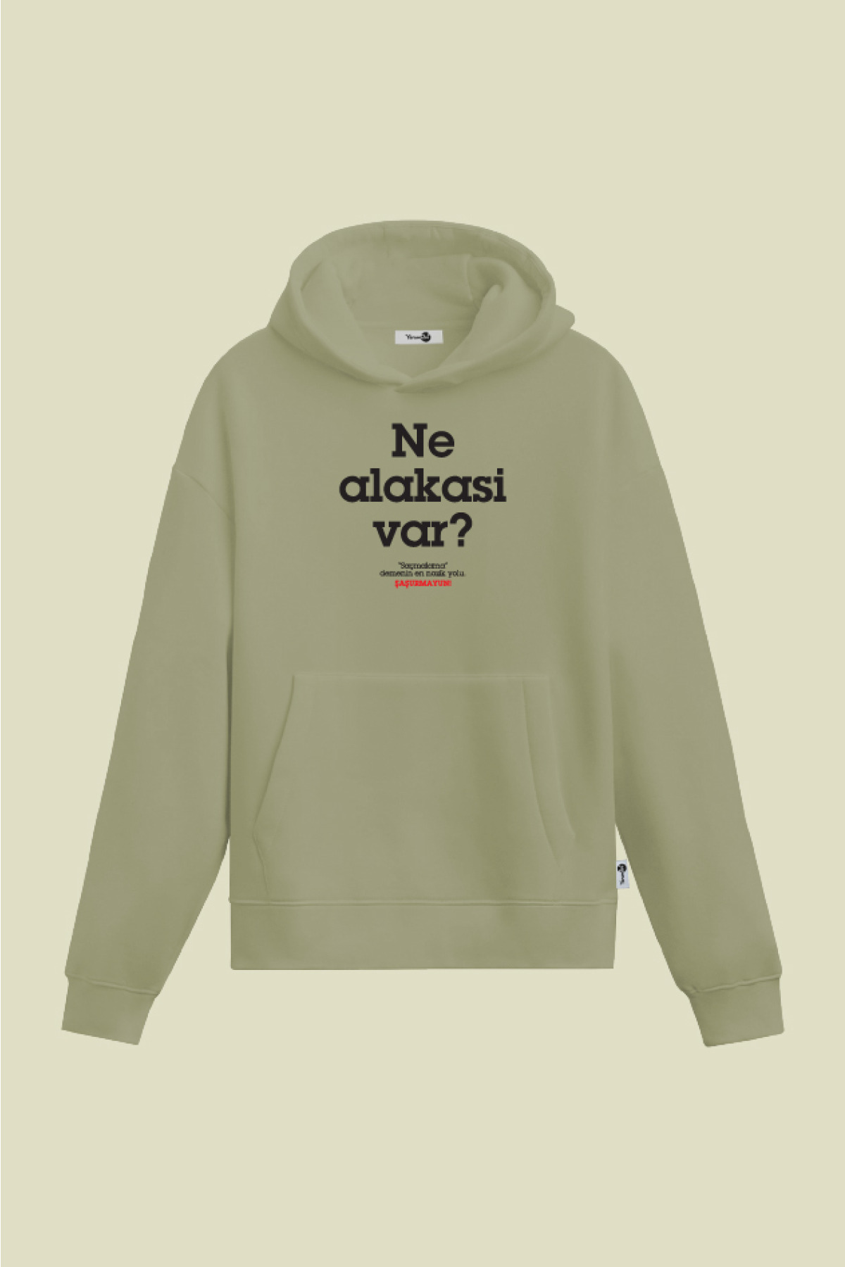 Ne Alakasi Var Kapüşonlu Sweatshirt Mint Yeşil