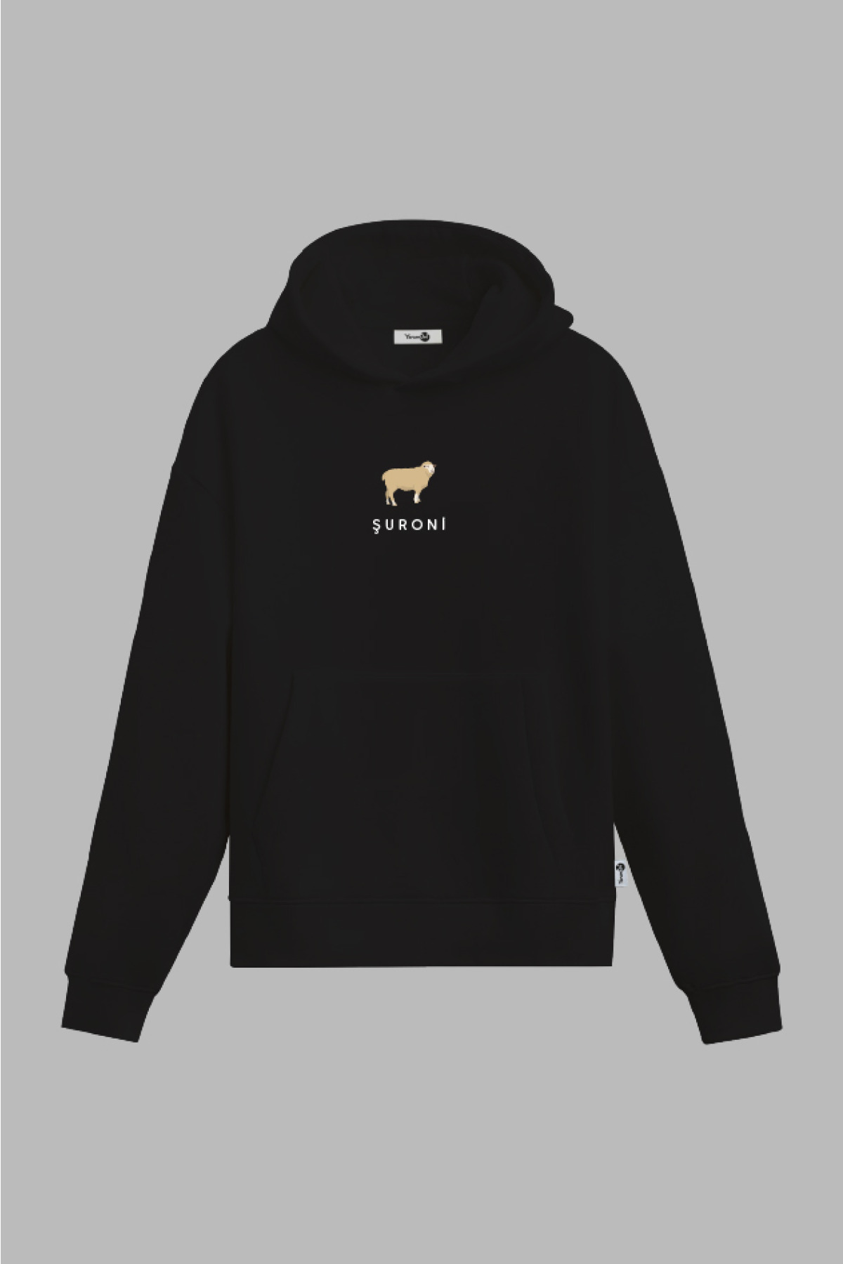 Şuroni Kapüşonlu Sweatshirt Siyah
