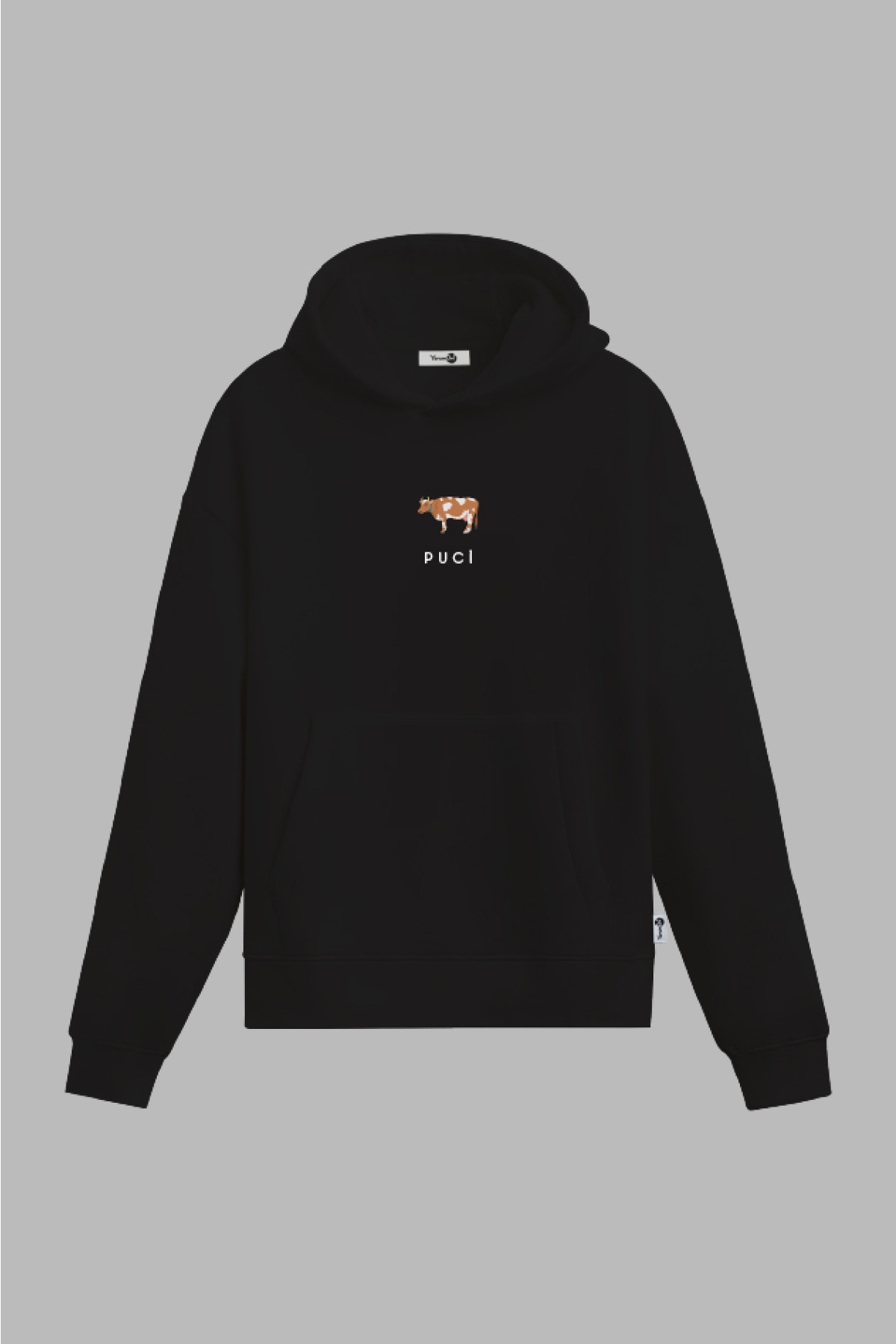 Puci Kapöşonlu Sweatshirt Siyah