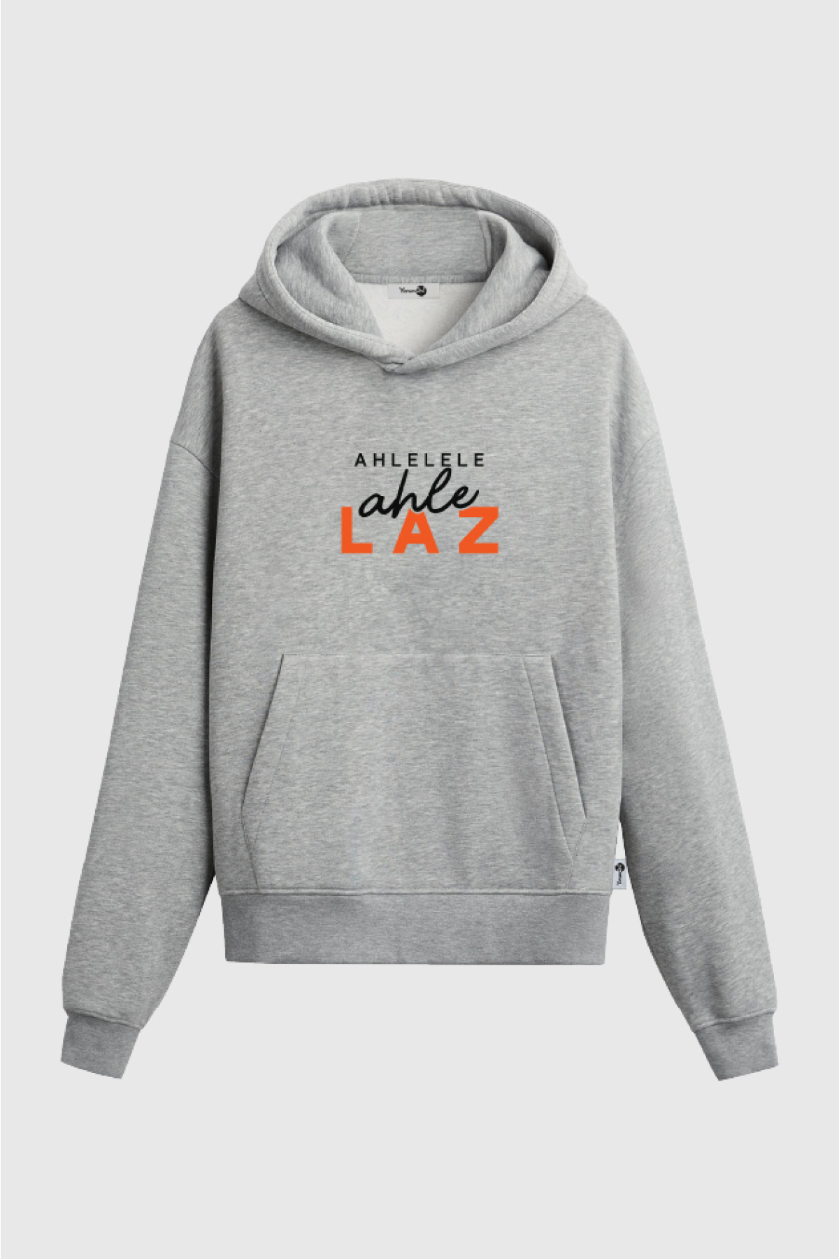 Ahlelelaz Kapüşonlu Sweatshirt Gri