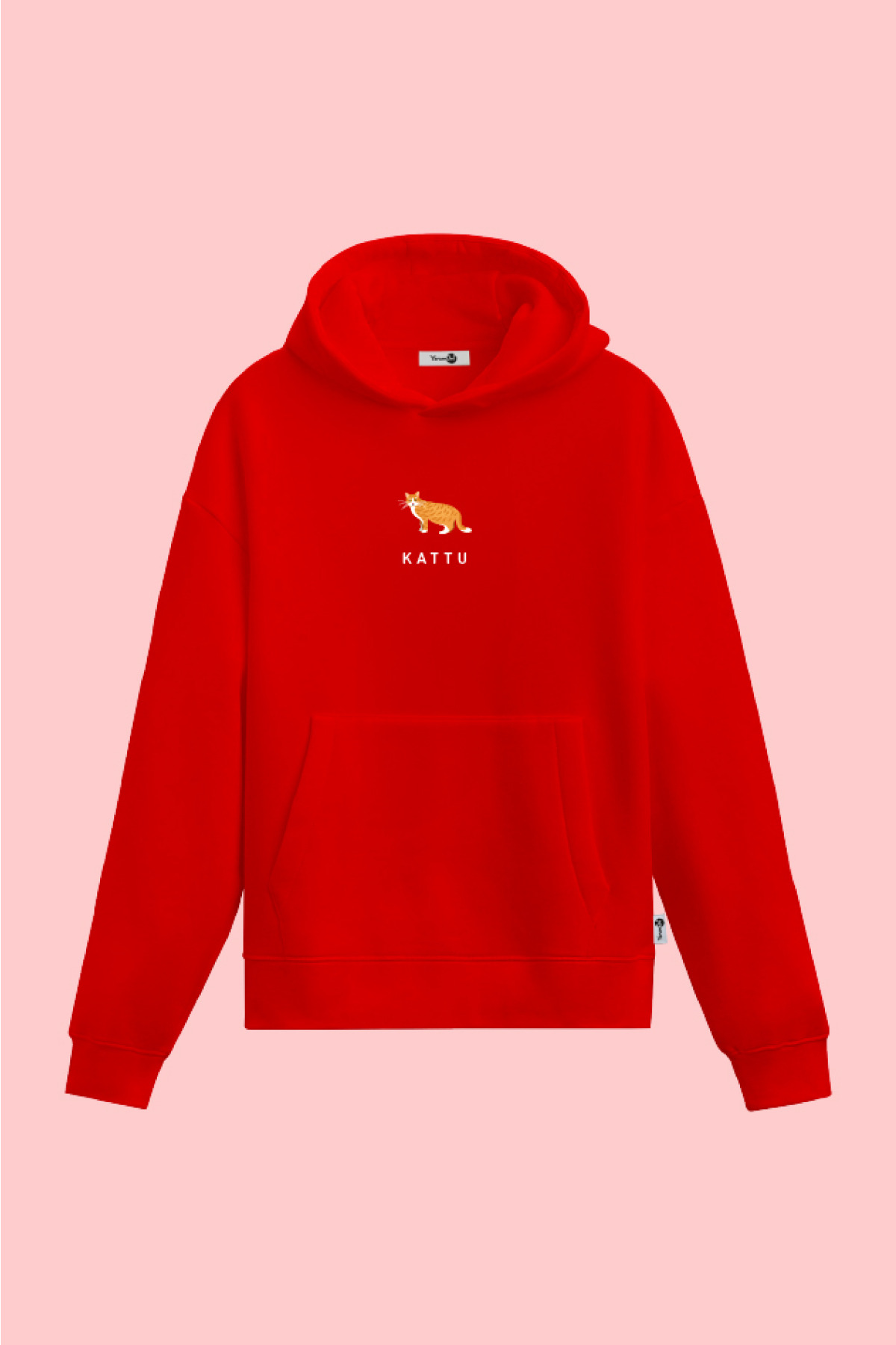 Kattu Kapüşönlu Sweatshirt Kırmızı