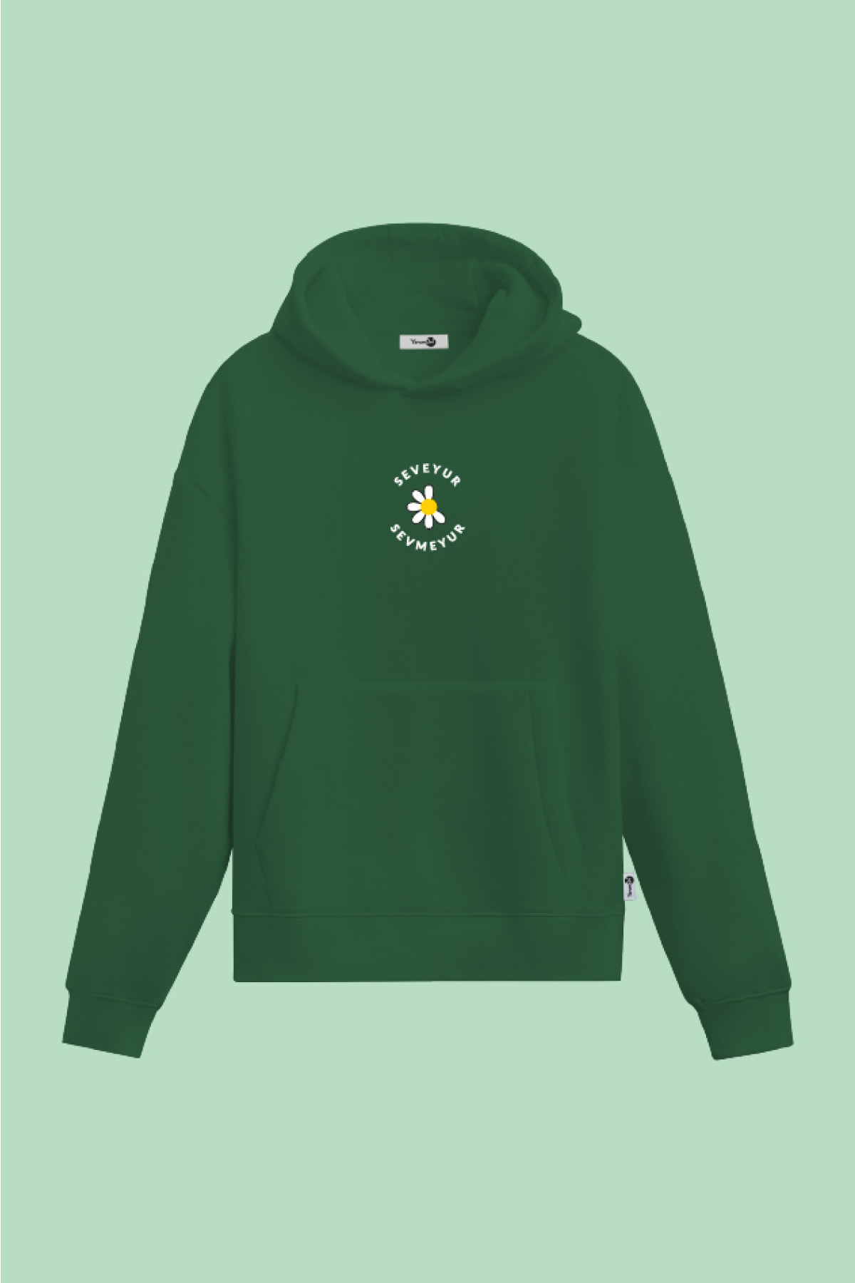 Seveyur Sevmeyur Kapüşönlu Sweatshirt Yeşil