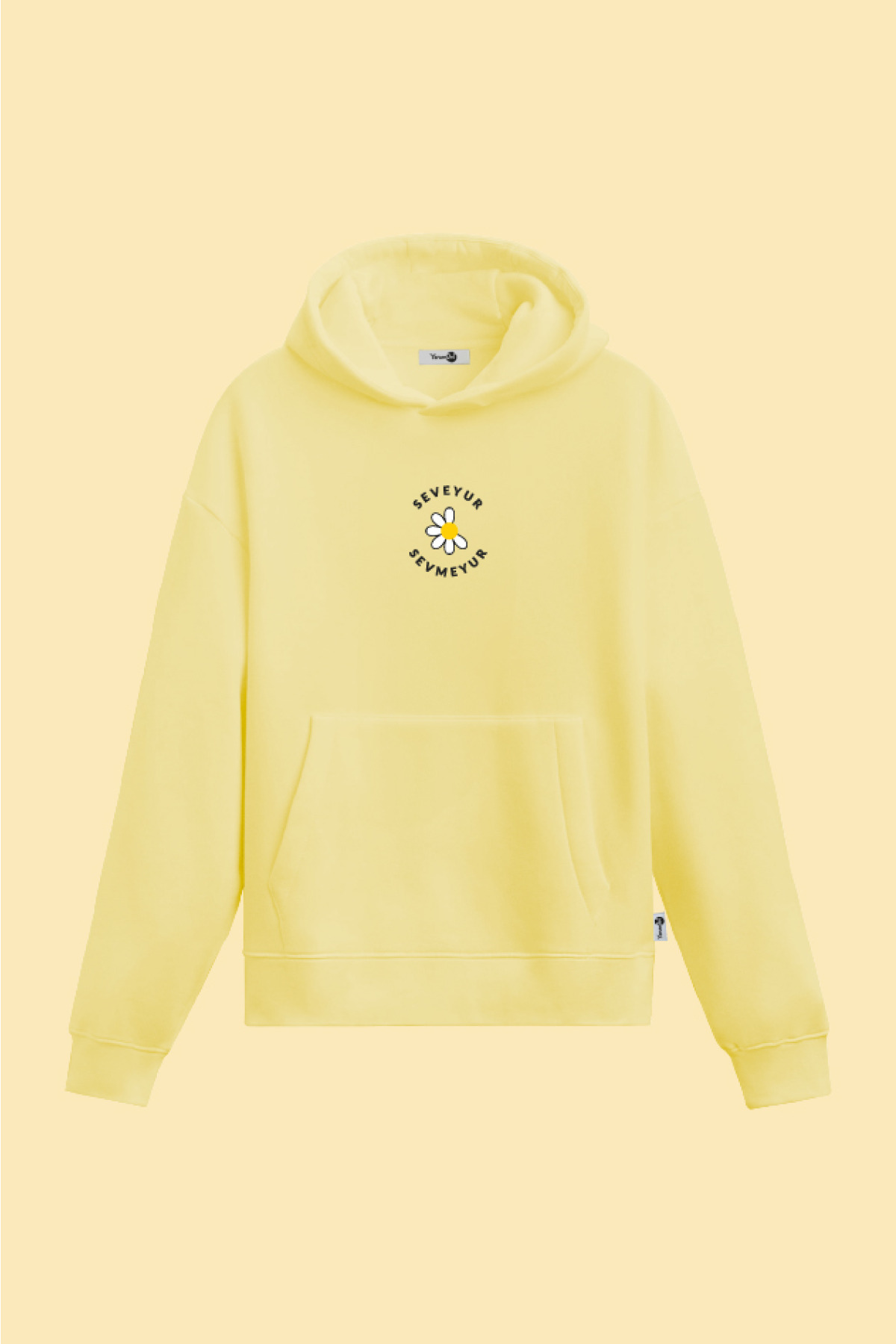 Seveyur Sevmeyur Kapüşönlu Sweatshirt Sarı