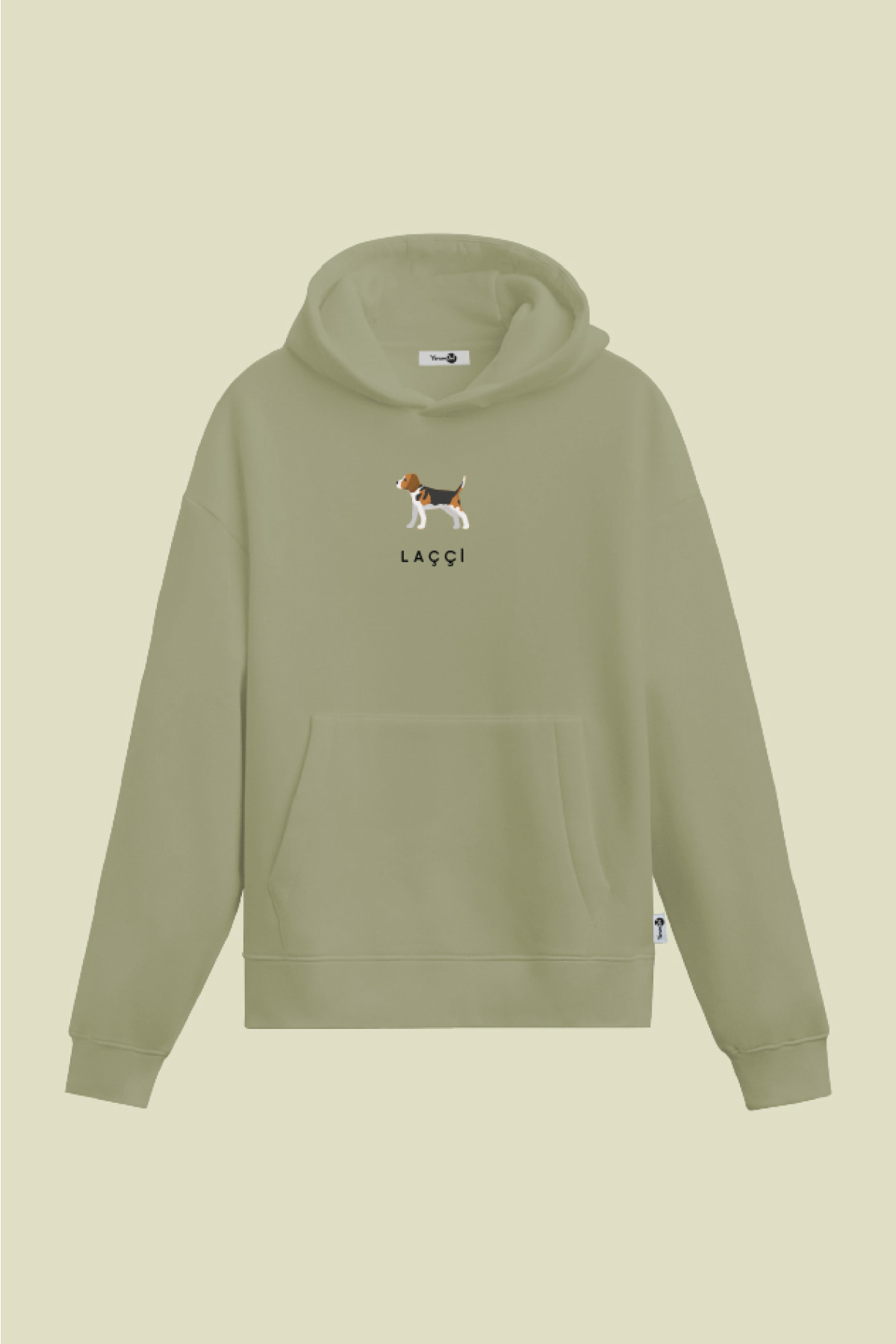 Laççi Kapüşönlu Sweatshirt Mint