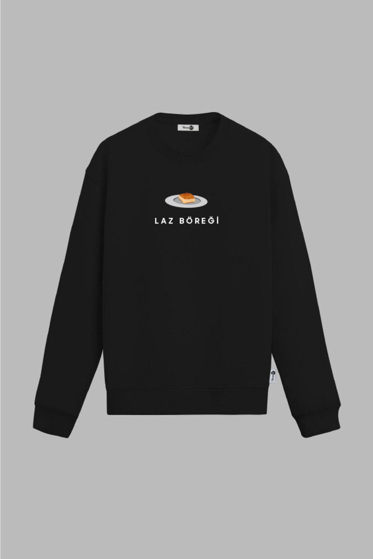 Laz Böreği Sweatshirt Siyah