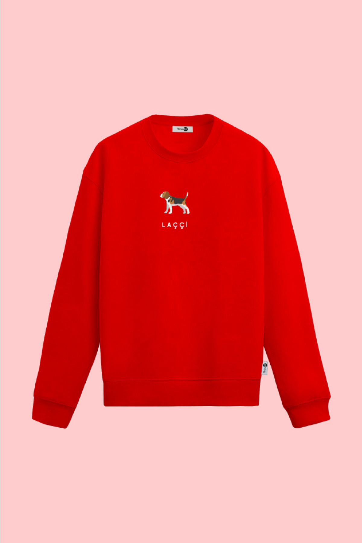 Laççi Sweatshirt Kırmızı