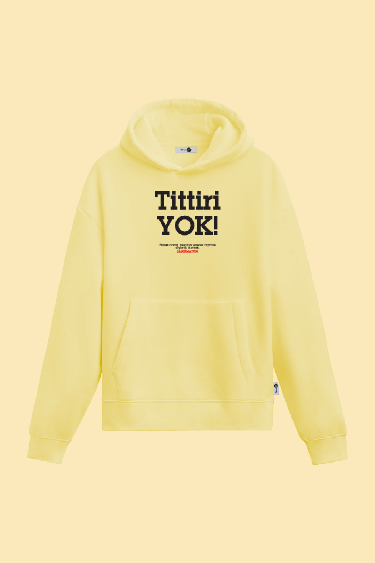 Tittiri Yok Kapüşonlu Sweatshirt Sarı