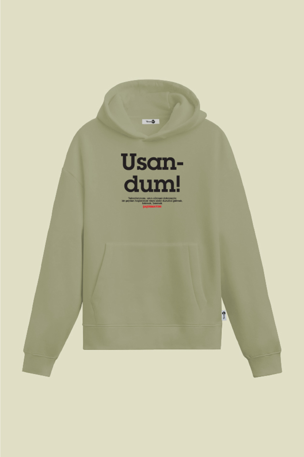Usandum Kapüşonlu Sweatshirt Mint Yeşil