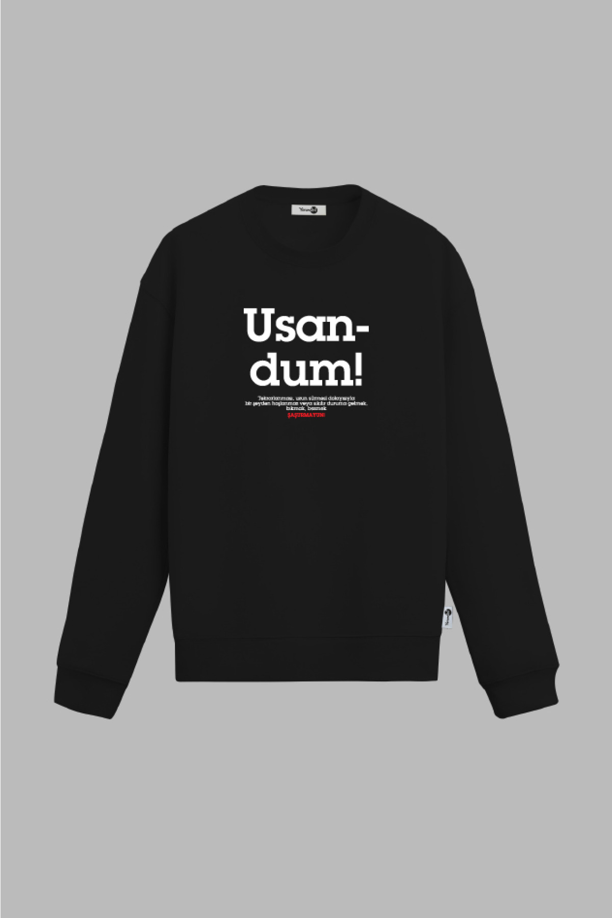 Usandum Sweatshirt Siyah