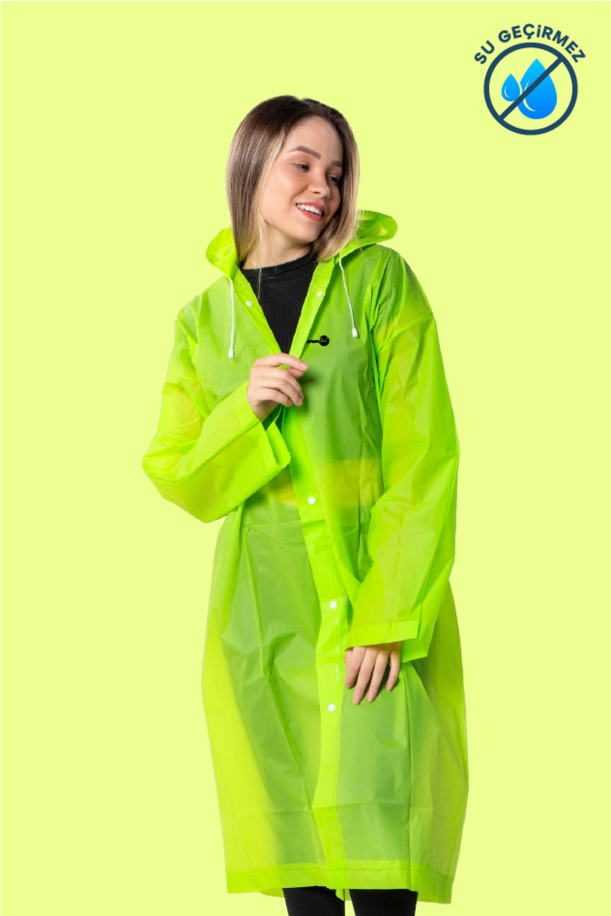 Yerumoni Yağmurluk Neon Yeşil