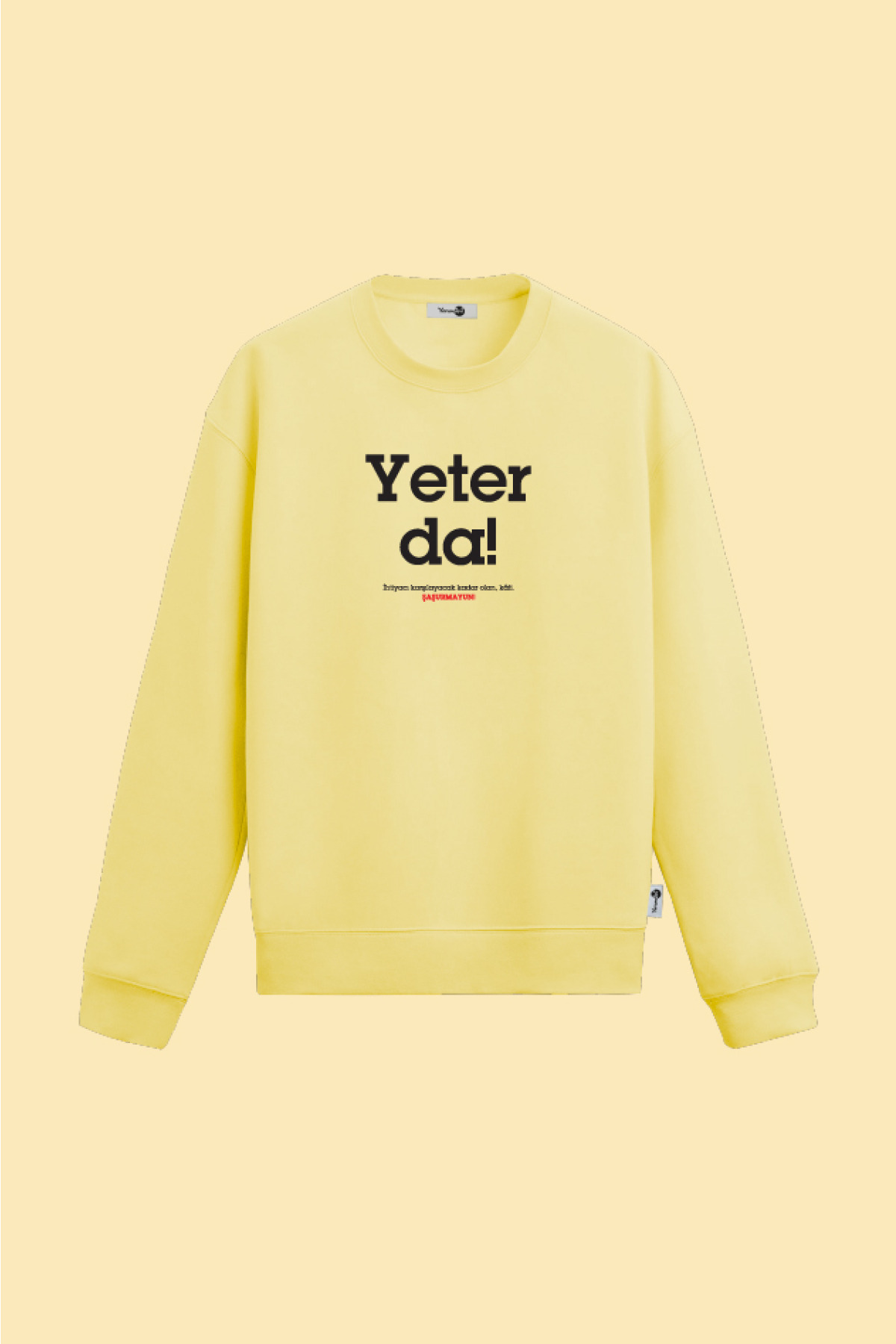 Yeter Da Sweatshirt Sarı