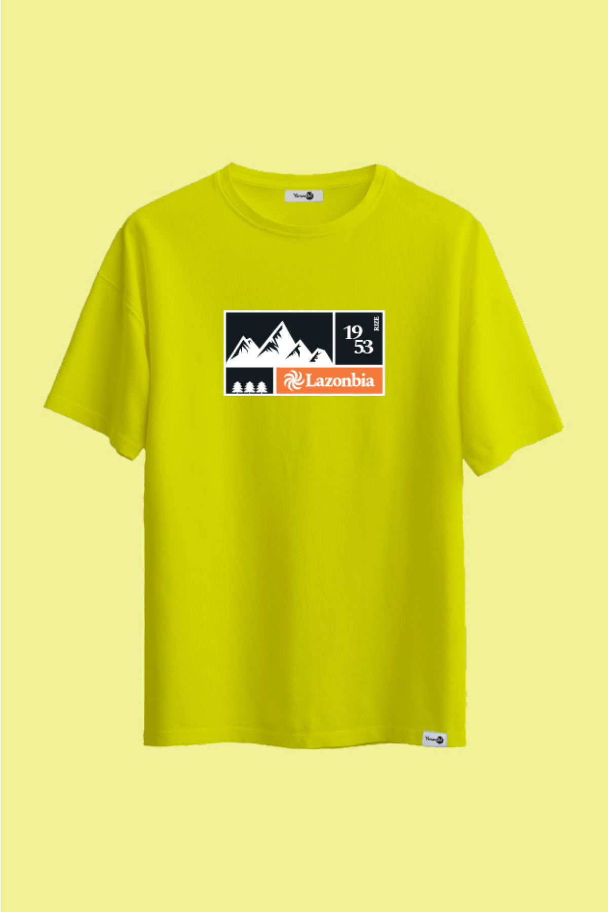 Lazonbia 1 Klasik Tshirt Neon Yeşil