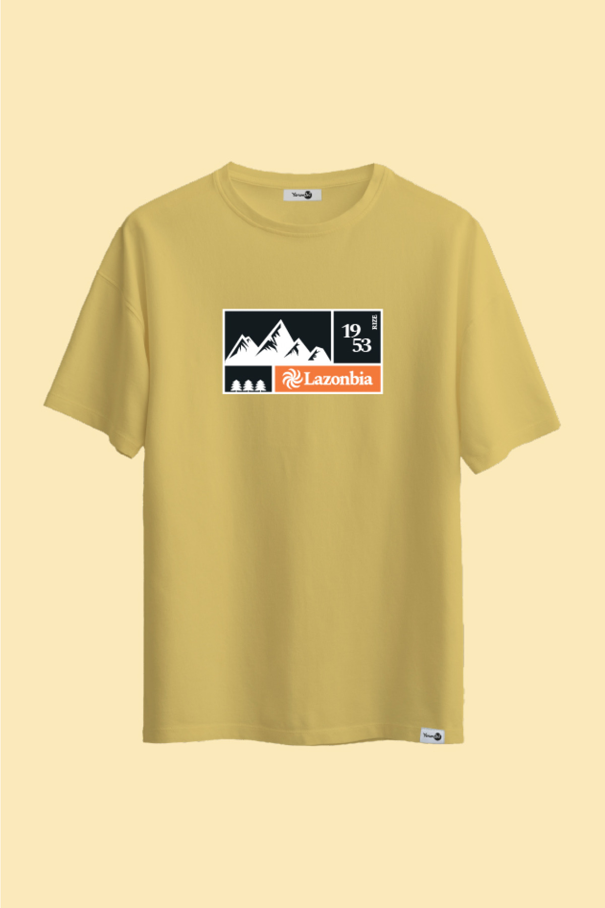 Lazonbia 1 Klasik Tshirt Sarı