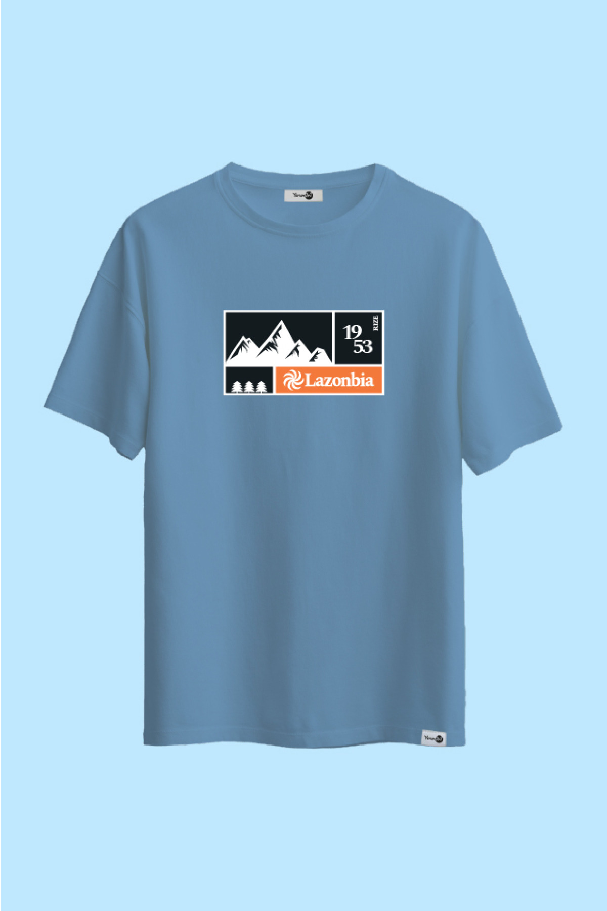 Lazonbia 1 Klasik Tshirt Mavi