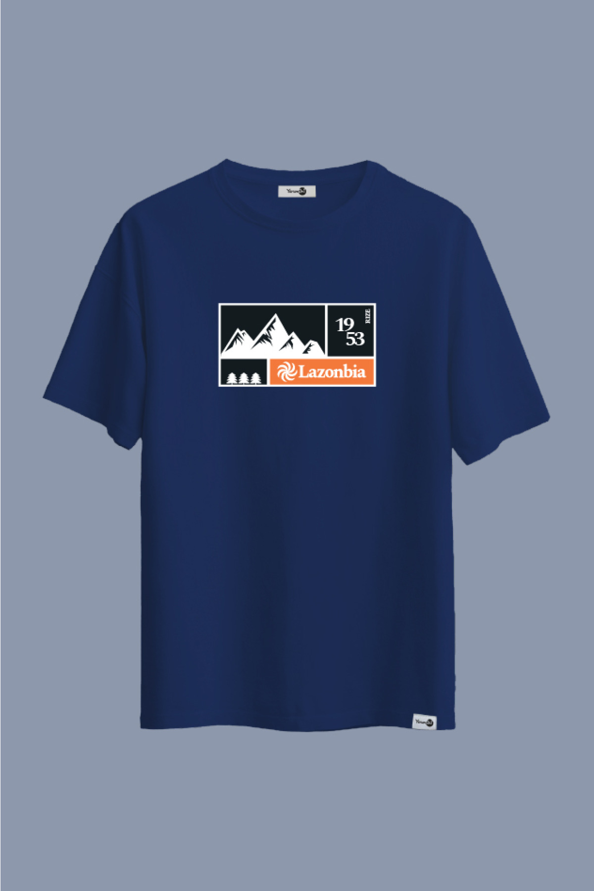 Lazonbia 1 Klasik Tshirt Lacivert