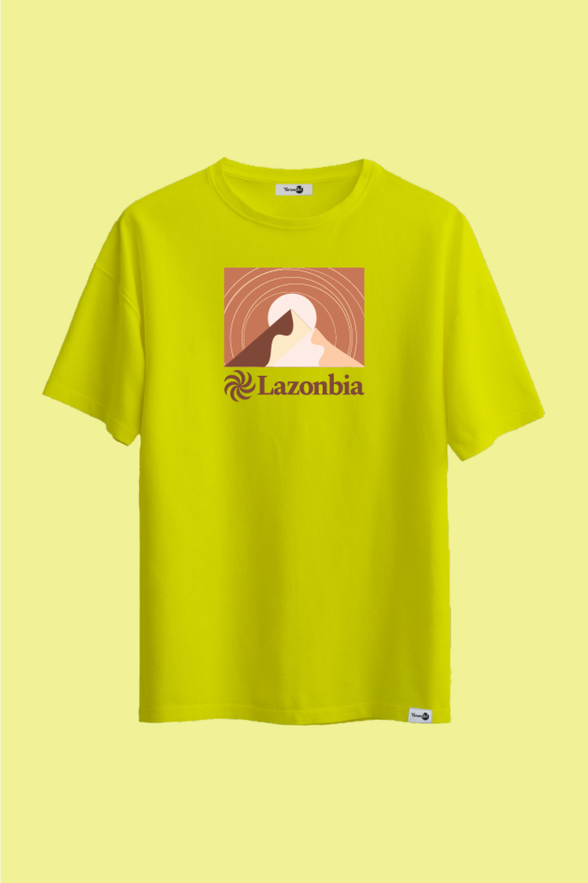 Lazonbia 5 Klasik Tshirt Neon Yeşil