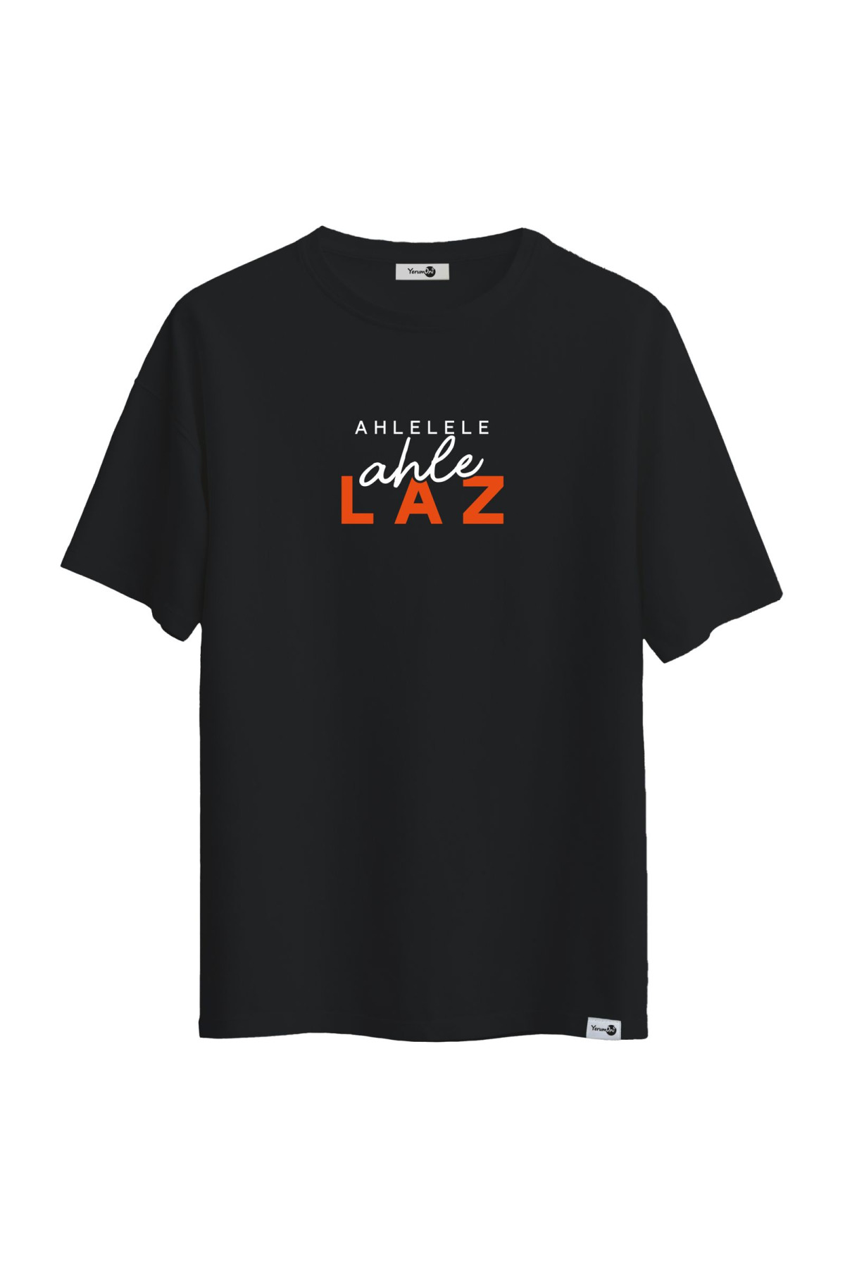 Ahlelaz Siyah Oversize Tshirt