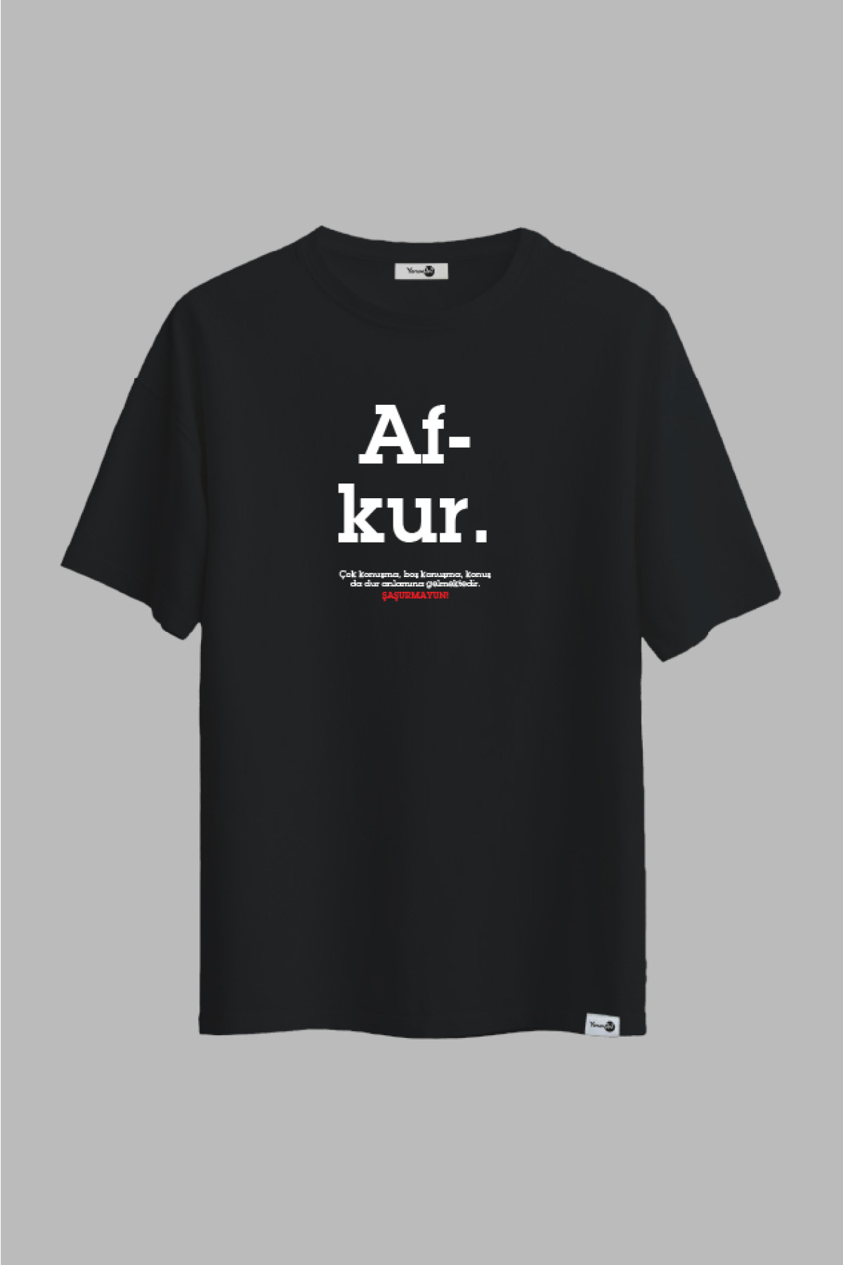 Afkur Klasik Tshirt Siyah