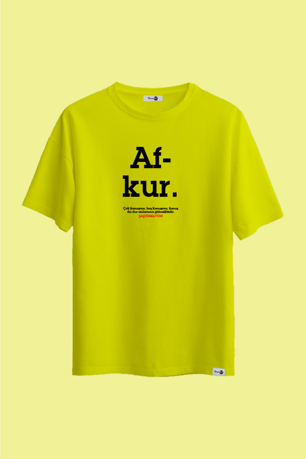 Afkur Klasik Tshirt Yeşil