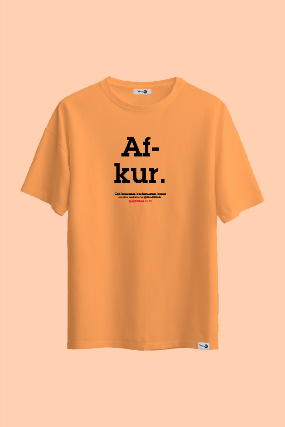 Afkur Klasik Tshirt Turuncu