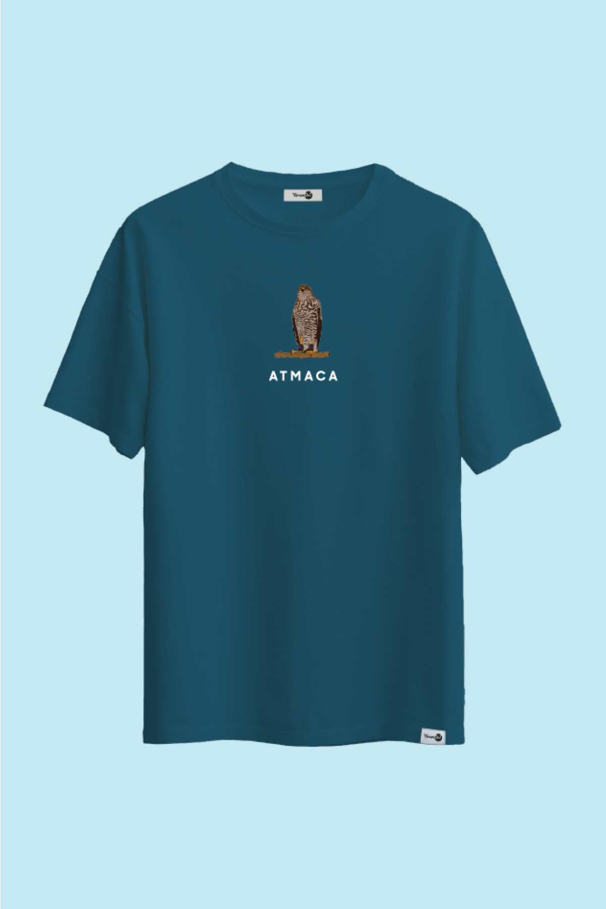 Atmaca Klasik Tshirt Petrol Mavi