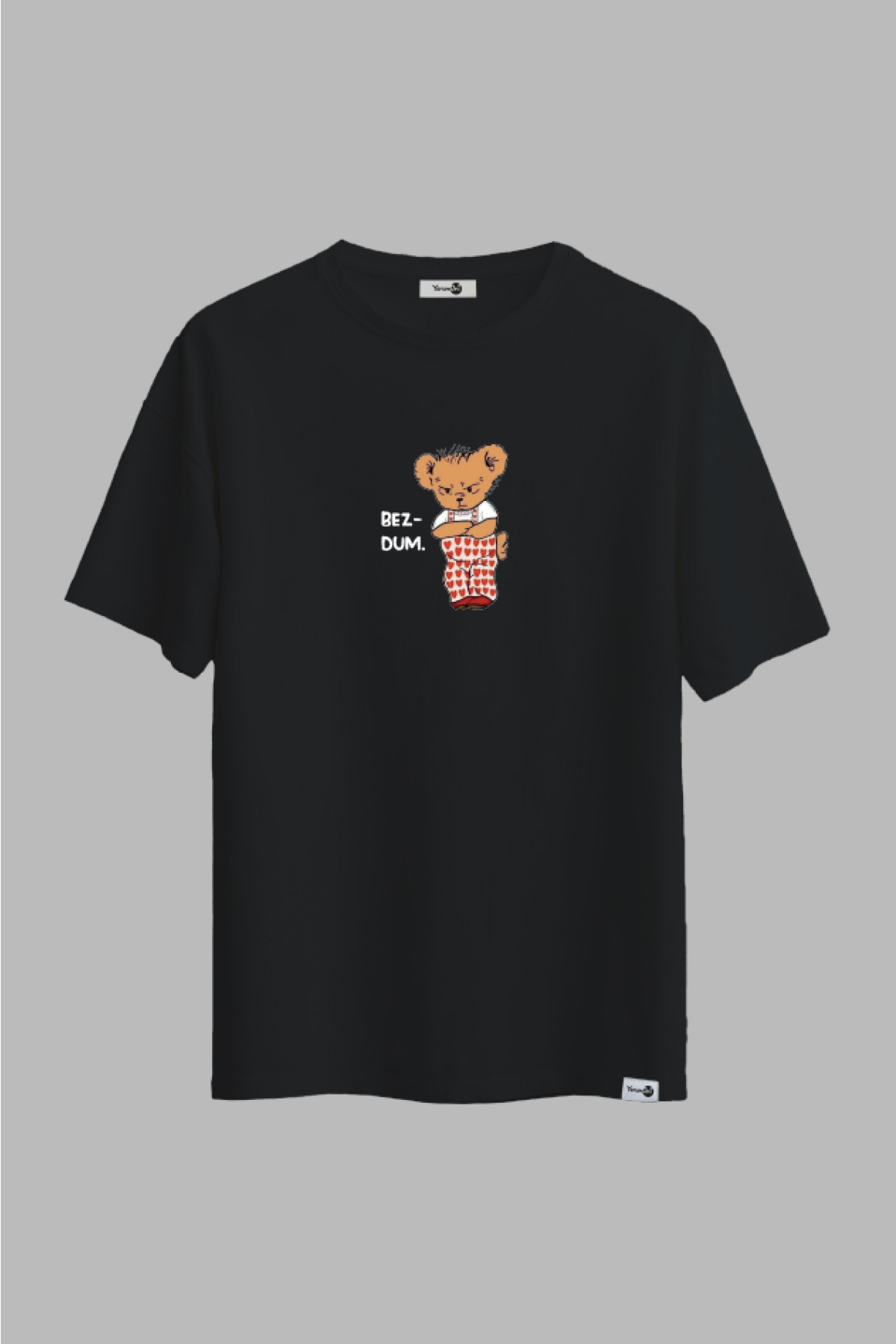 Bezdum Teddy Klasik Tshirt Siyah