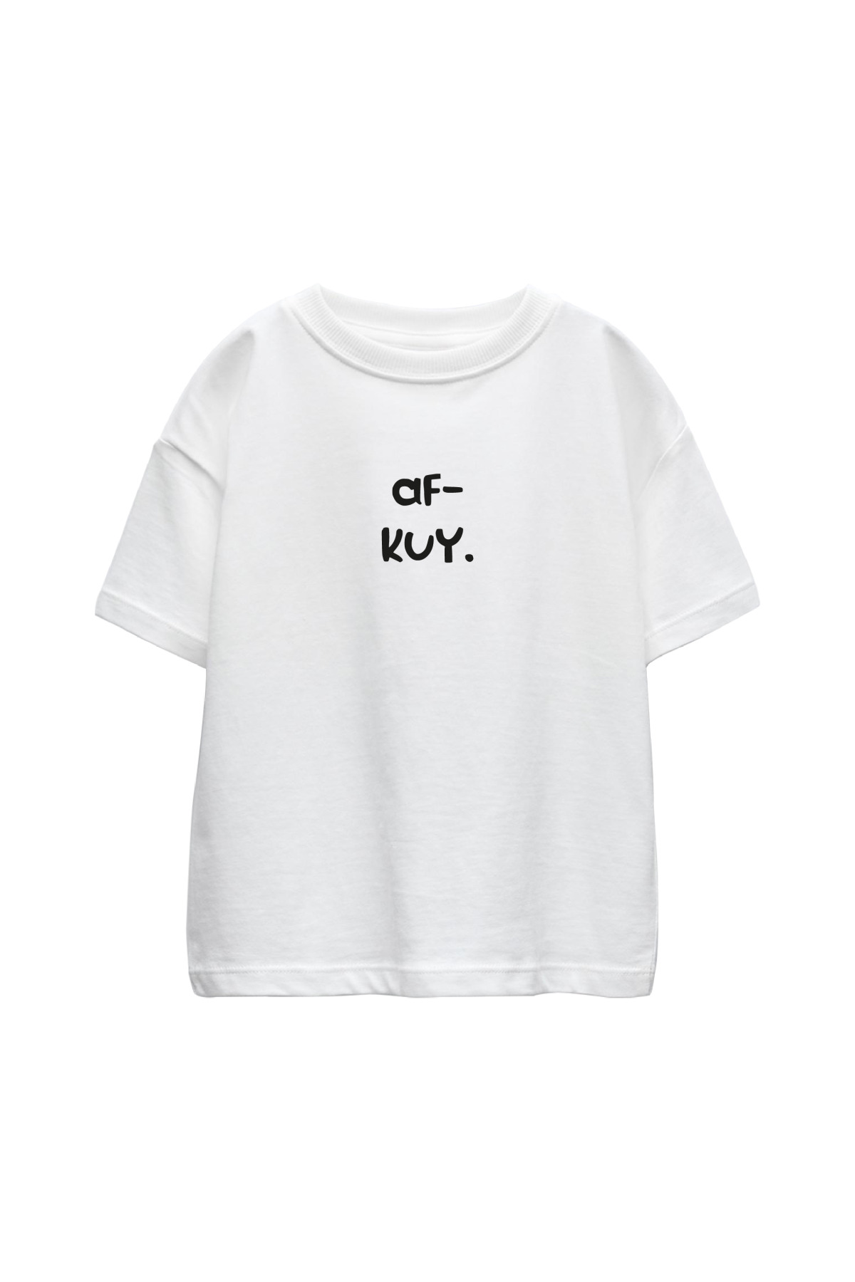 Afkuy Çocuk Tshirt Beyaz