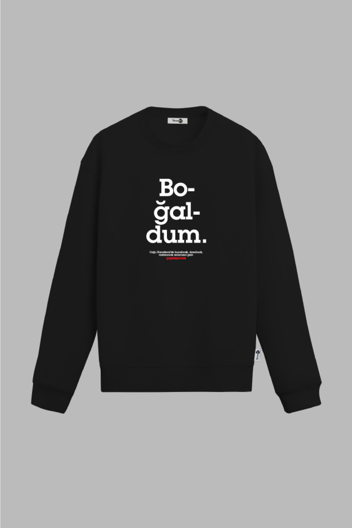 Boğaldum Sweatshirt Siyah