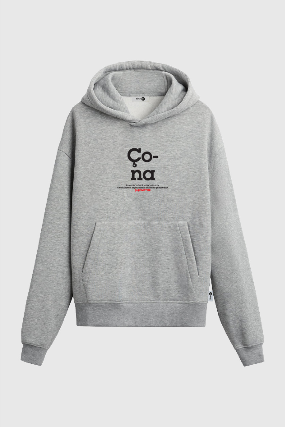Çona Kapüşonlu Sweatshirt Gri
