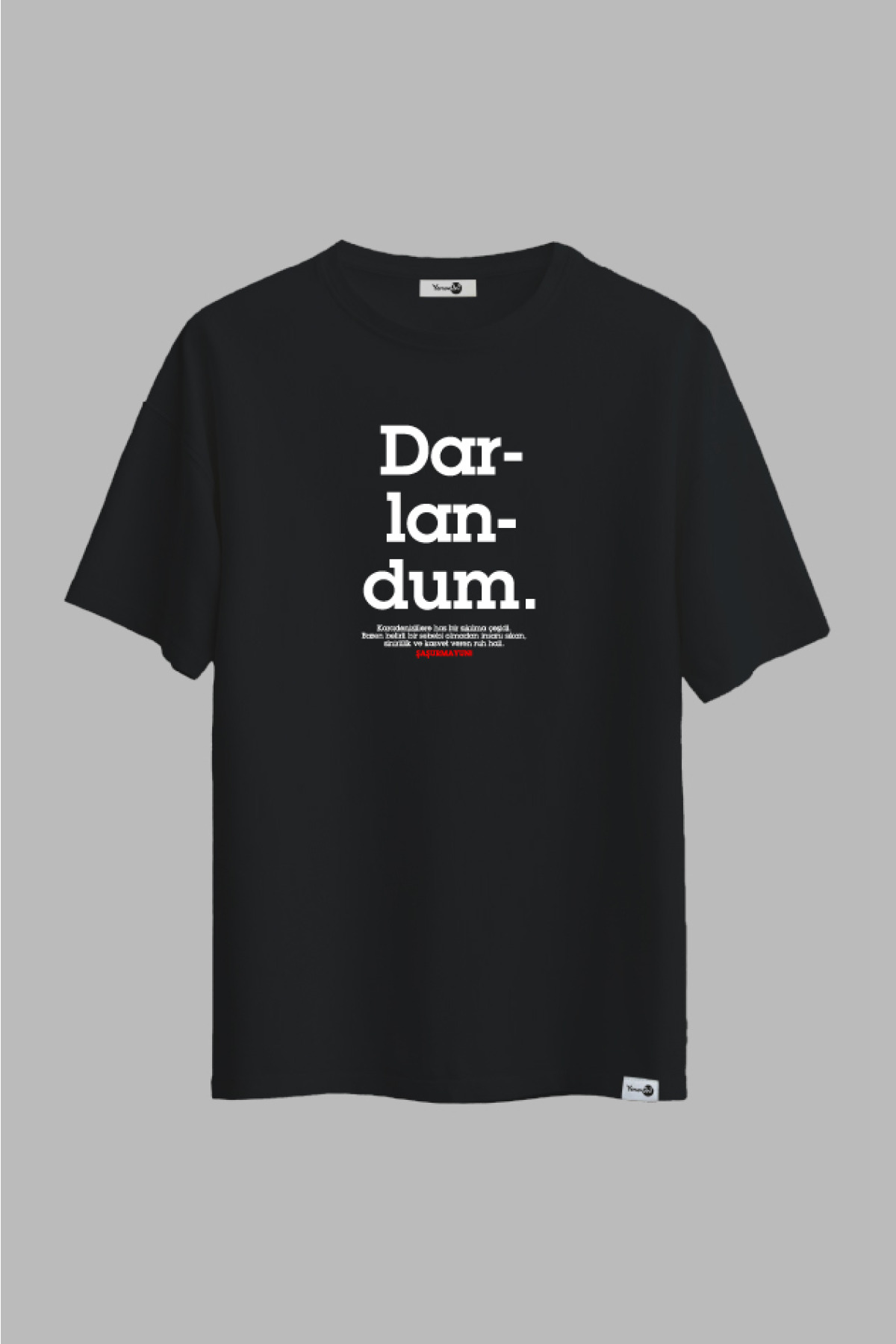 Darlandum Klasik Tshirt Siyah