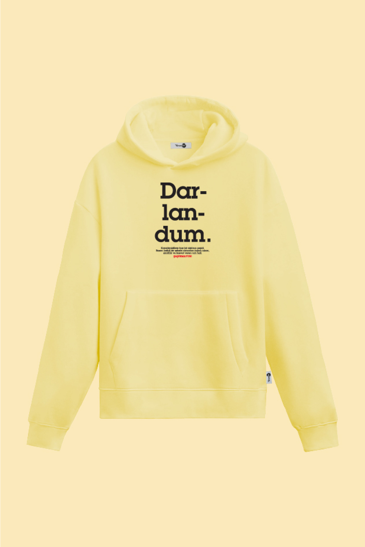 Darlandum kapüşonlu Sweatshirt Sarı